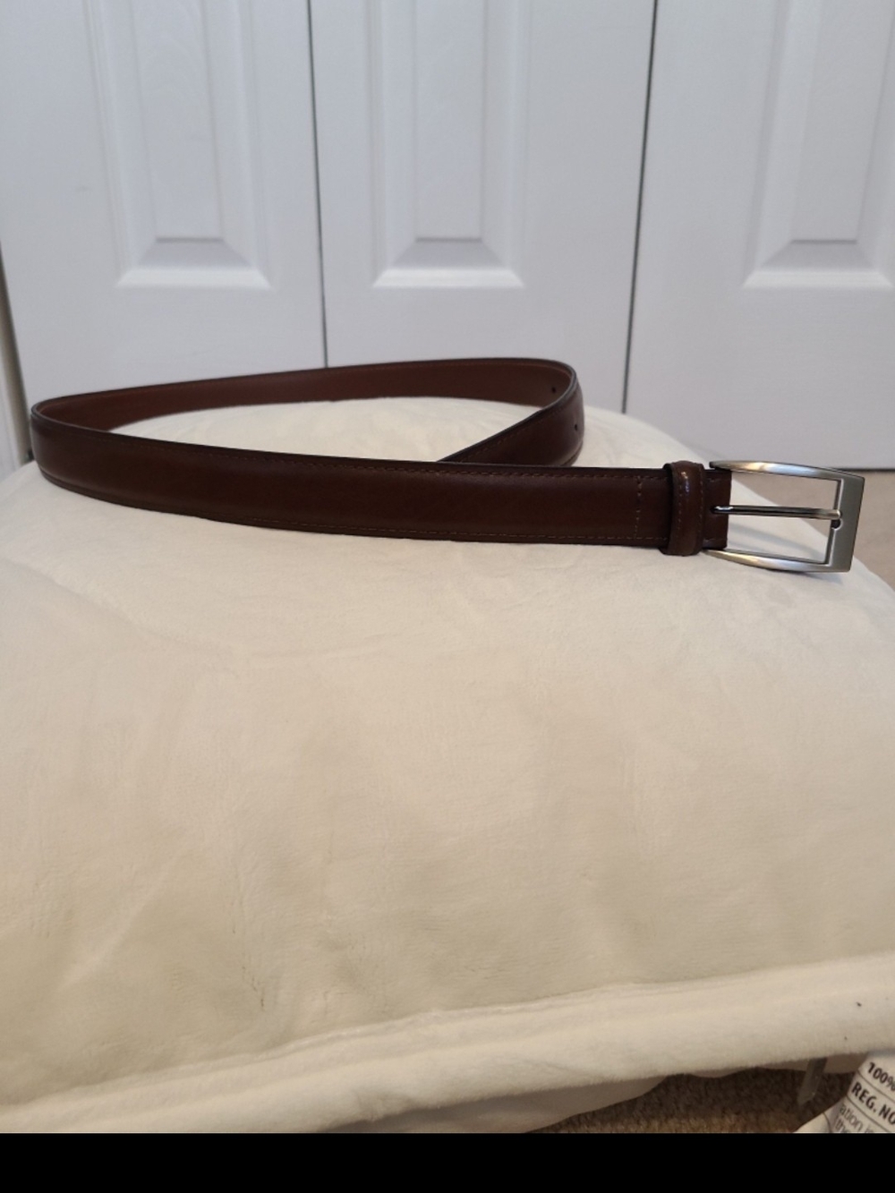 Brown Leather Men's Belt - Size 34